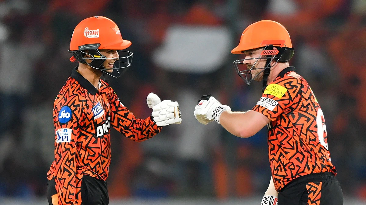 Sunrisers Hyderabad Abhishek hit the fastest IPL fifty by an SRH batter in 16 balls, beating Head’s record of 18 balls from earlier in the game.