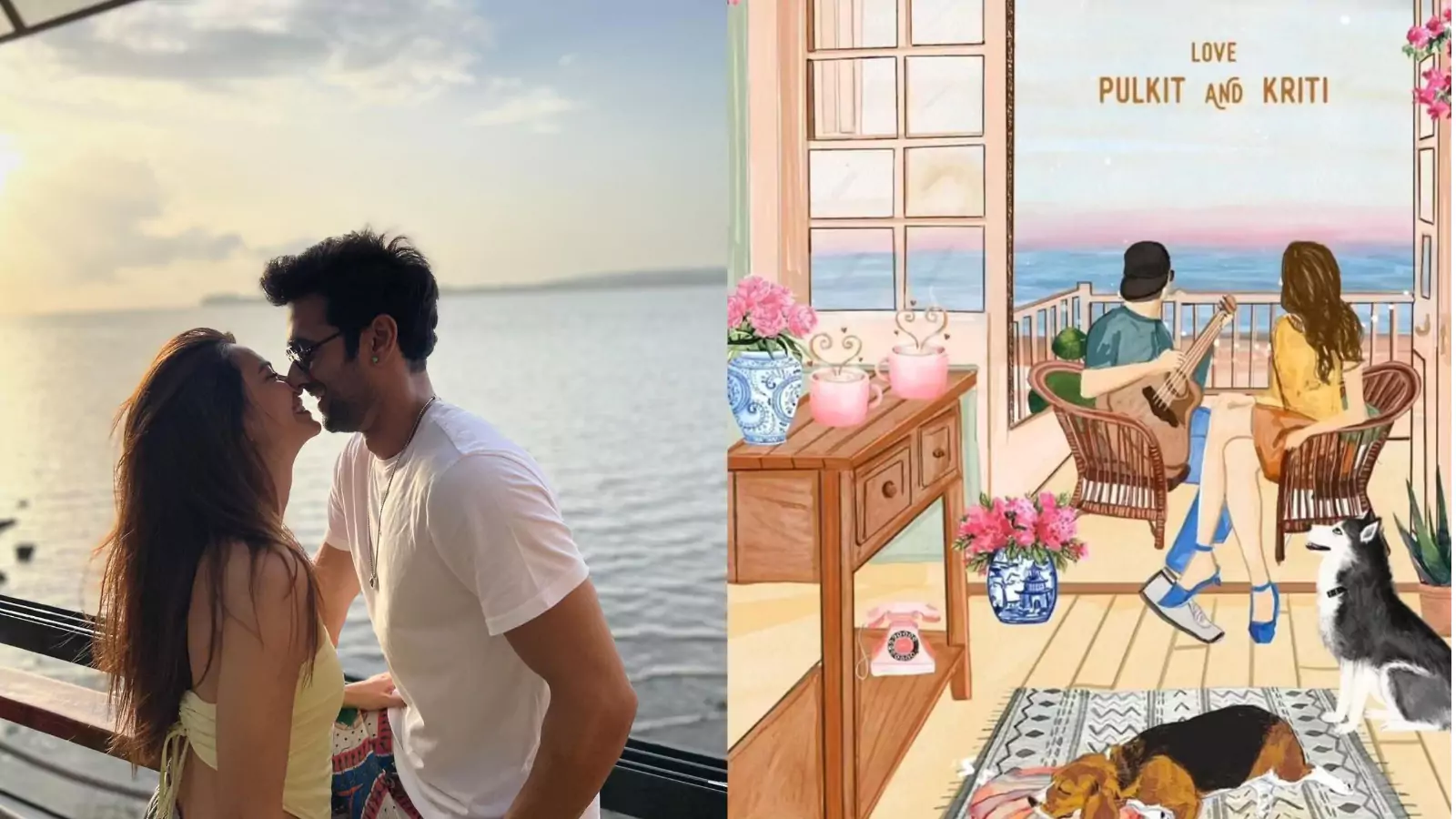 Pulkit Samrat and Kriti Kharbanda's Unique Animated Beach Wedding Card Captures Hearts Online