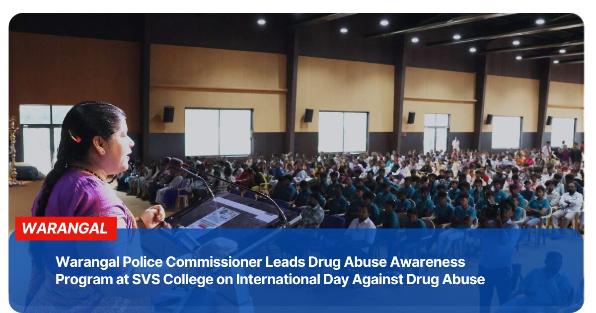 Anti-Drug Drive in Warangal