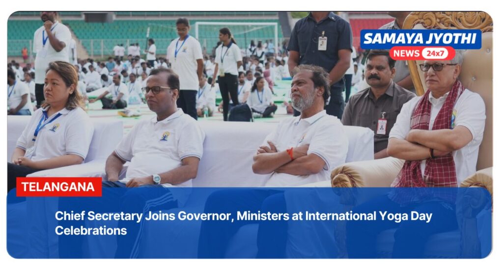 Chief Secretary Yoga Day Participation