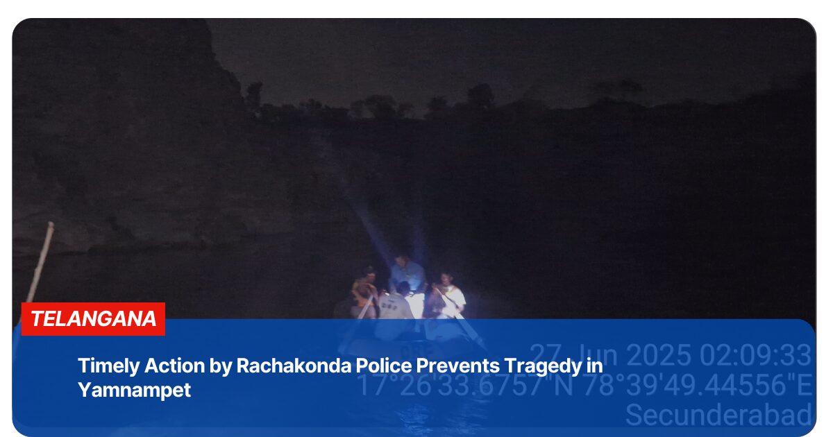 Swift Rescue by Rachakonda Police